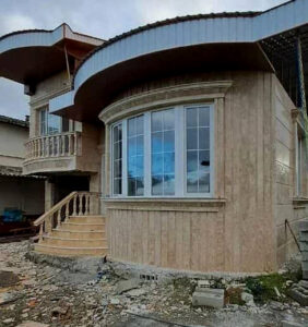 سنگ کاری بیرون منزل خشکلات